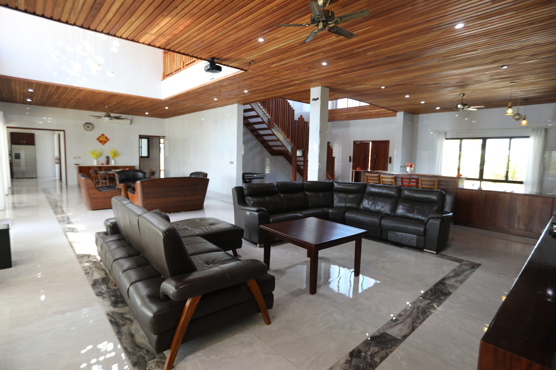 Lounge seating in the great room