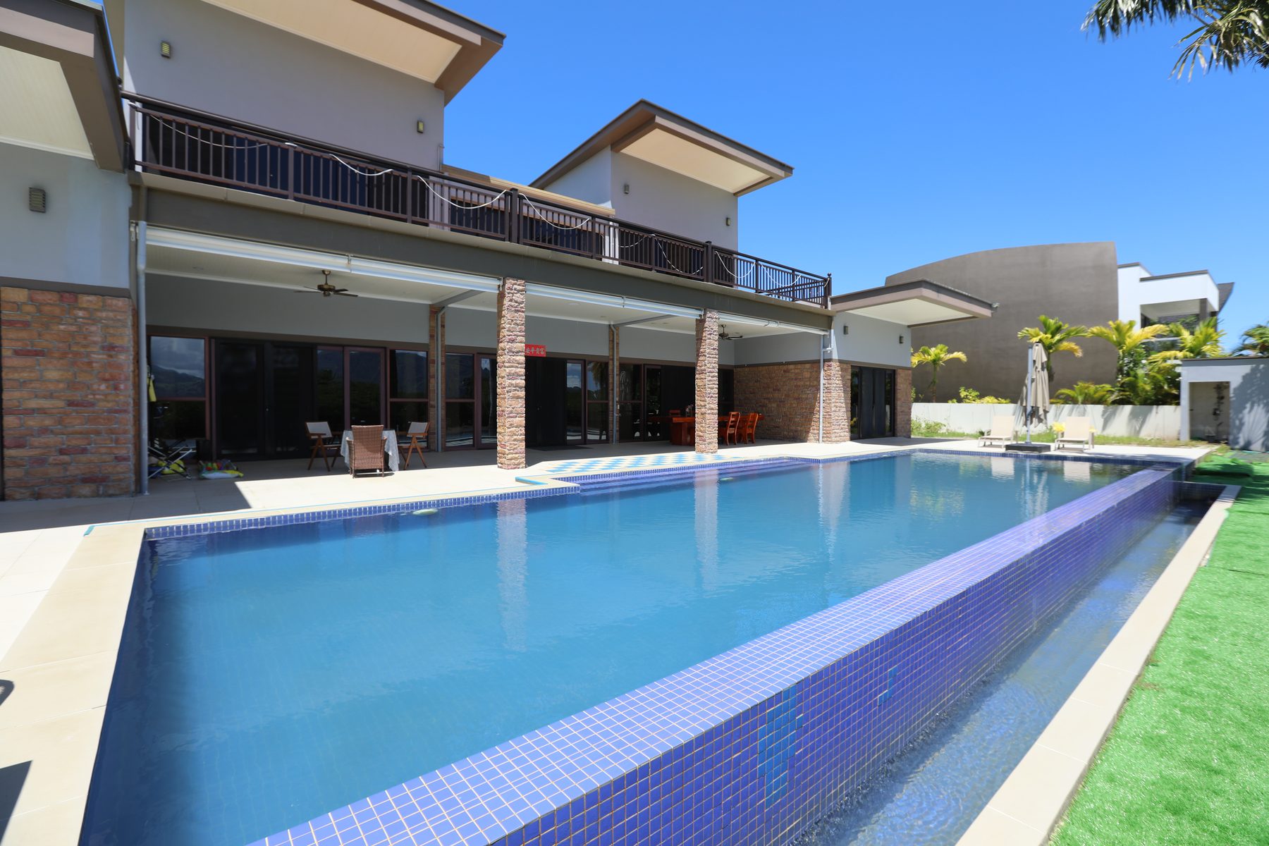 The pool and covered lanai