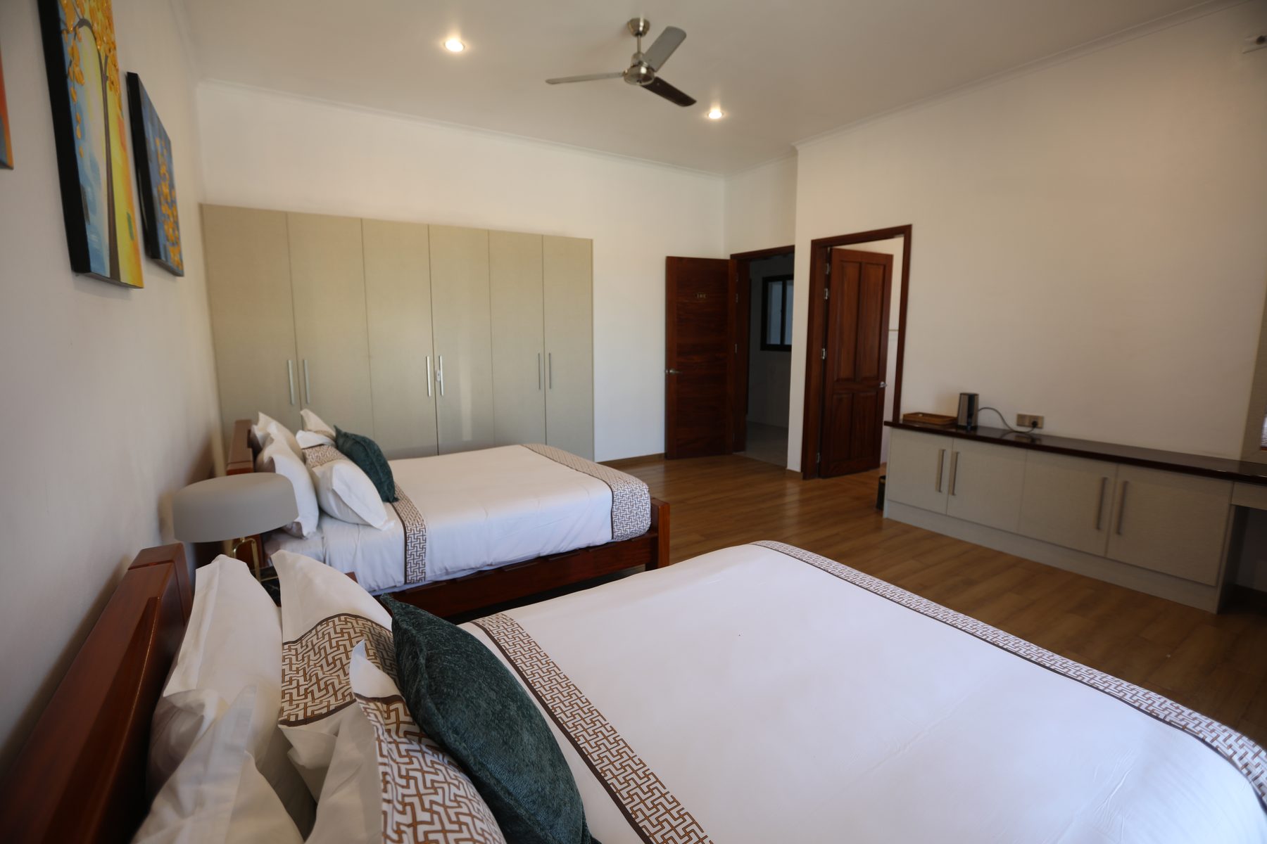 Room 103, bright and light-filled