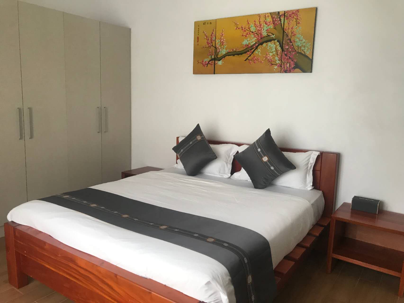 Room 104 — ground-floor king looking onto the garden