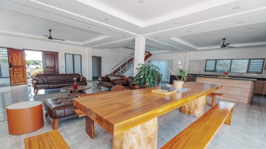 Ground-floor living and dining area